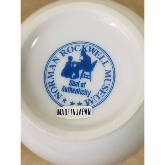 Norman Rockwell Coffee Mug Tea Cup 10oz The Cobbler 1982 A Dollhouse Japan x2 - Picture 11 of 12